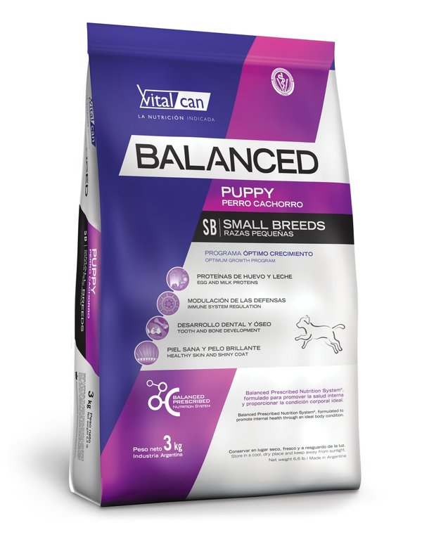 BALANCED PERRO CACHORRO RAZA PEQUEÑA 3KG