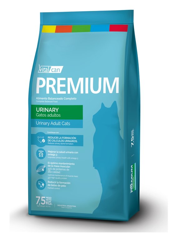 PREMIUM URINARY GATOS ADULTO  X 7,5 KG