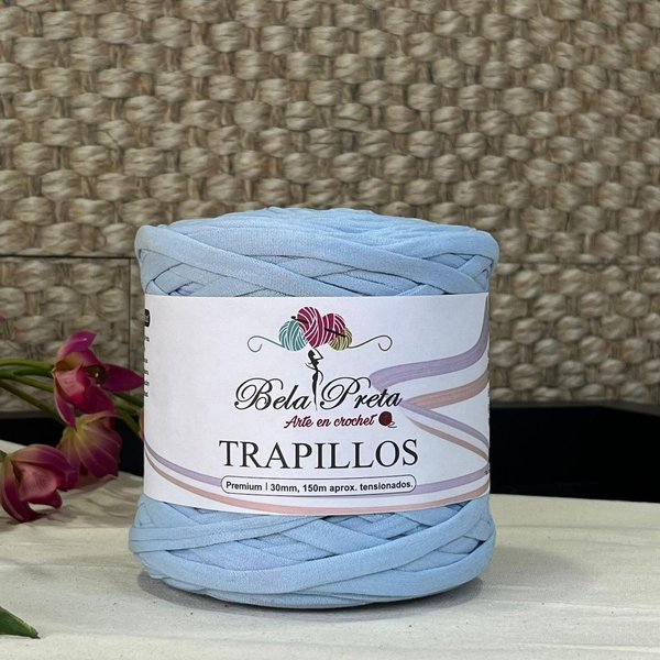 Azul Bebé/Trapillo Bela preta 