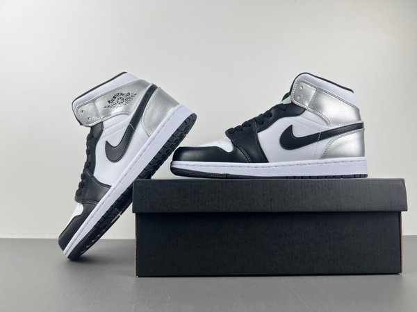 Jordan 1 Mid Silver