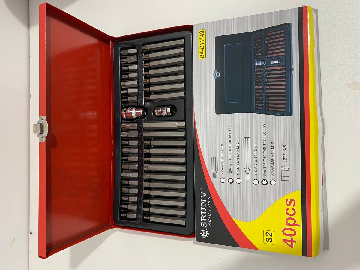 Juego De Puntas Torx Hexa Y Multidentada