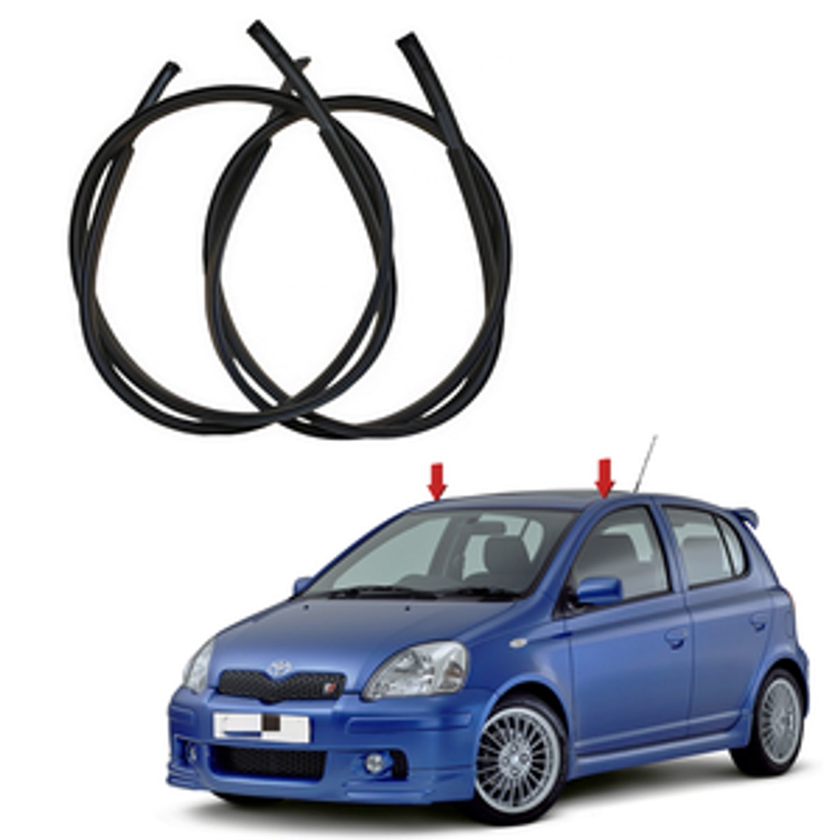 Frisos de techo para Toyota Vitz 1° generación  - 2