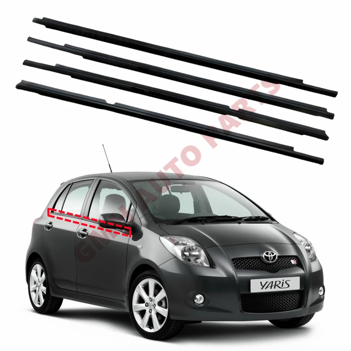 Media Guia / Burletes Toyota Vitz 2 Generación 