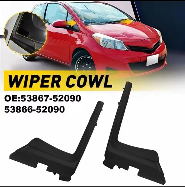 Par Moldura Lateral Parabrisas Vitz / Yaris Tercera Generación 