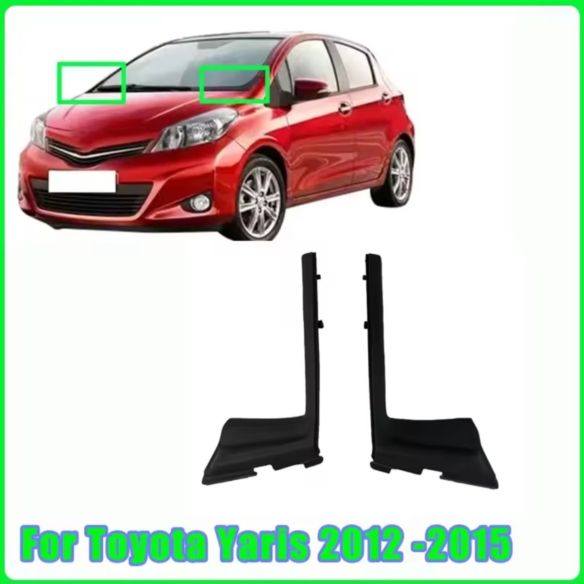 Par Moldura Lateral Parabrisas Vitz / Yaris Tercera Generación 