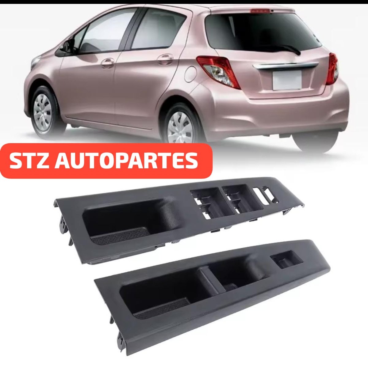 Moldura de Levanta Vidrio Lado Chofer Toyota Vitz 2011-16 - 6