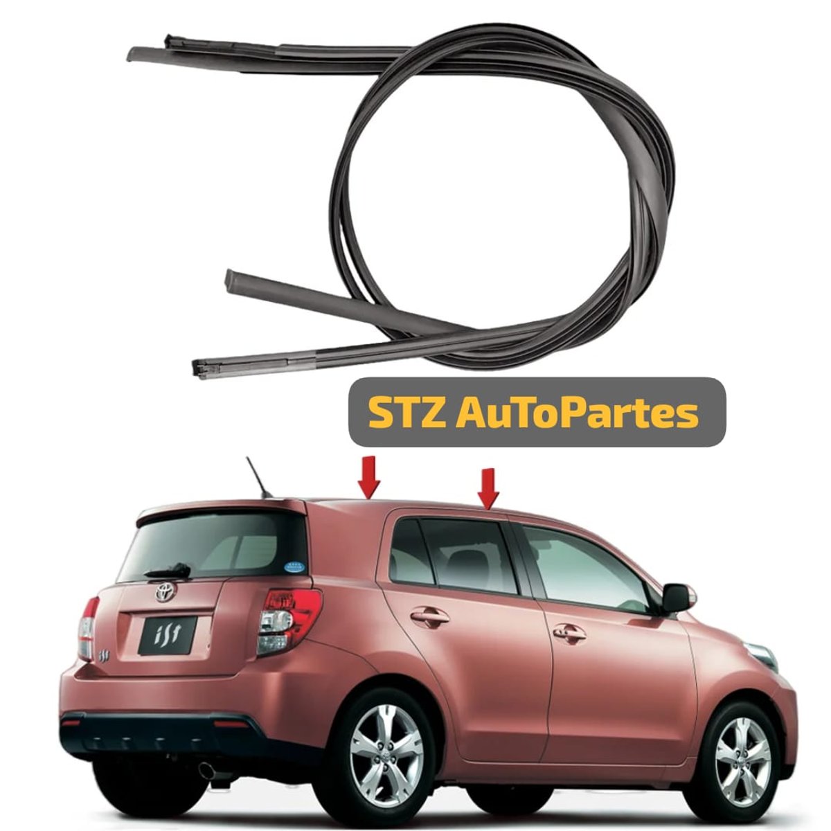 Frisos de techo para Toyota IST 2 Generación  - 2