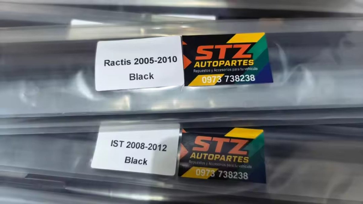 PESTAÑAS DE PUERTA TOYOTA RACTIS 1° GENERACIÓN 2005–2010 | JUEGO COMPLETO - 4