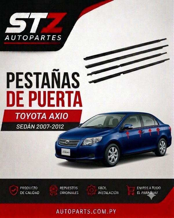 Media Guia / Burletes Toyota Axio - Fielder