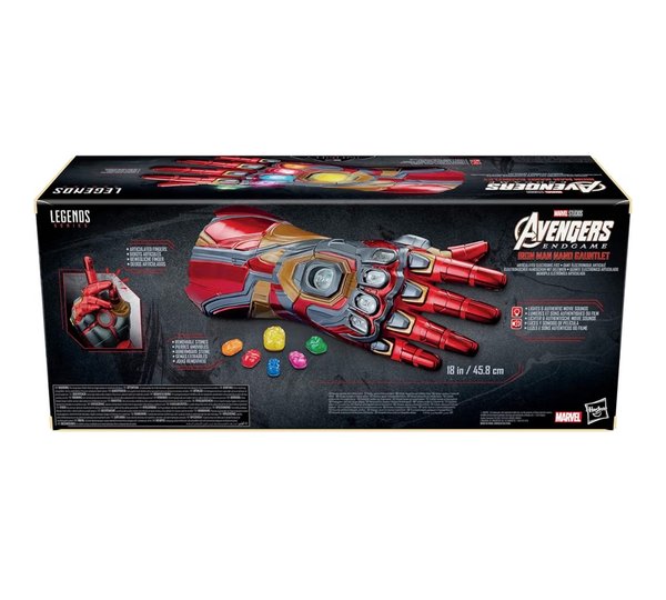 Guantelete Electrónico Articulado Hasbro Marvel Legends Series - Iron Man Nano Gauntlet (Avengers: Endgame)