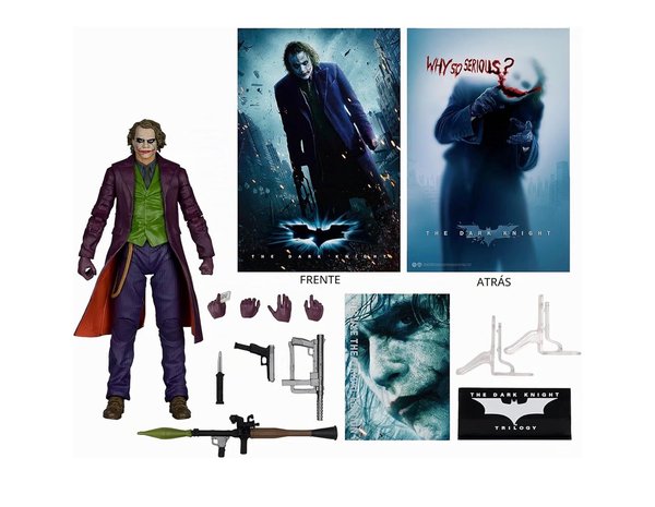 Figura Coleccionable McFarlane Toys DC Multiverse - The Joker Deluxe Theatrical Edition 7" (The Dark Knight Trilogy)