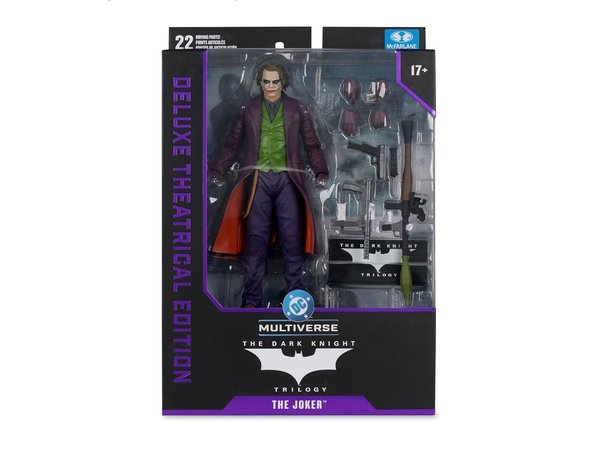 Figura Coleccionable McFarlane Toys DC Multiverse - The Joker Deluxe Theatrical Edition 7" (The Dark Knight Trilogy)
