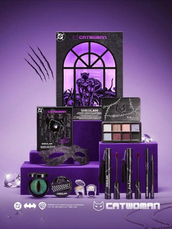Set de Maquillaje Edición Limitada SHEGLAM x DC Catwoman Collection Box (Colección Completa)