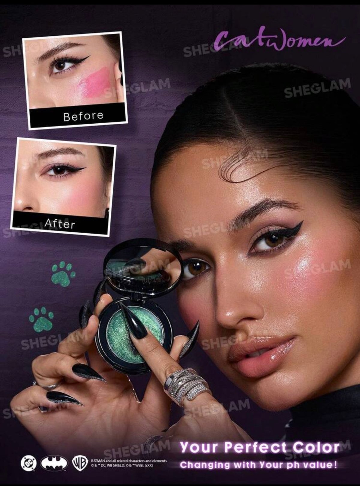 Set de Maquillaje Edición Limitada SHEGLAM x DC Catwoman Collection Box (Colección Completa) - 5