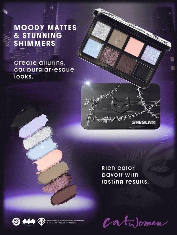 Set de Maquillaje Edición Limitada SHEGLAM x DC Catwoman Collection Box (Colección Completa)