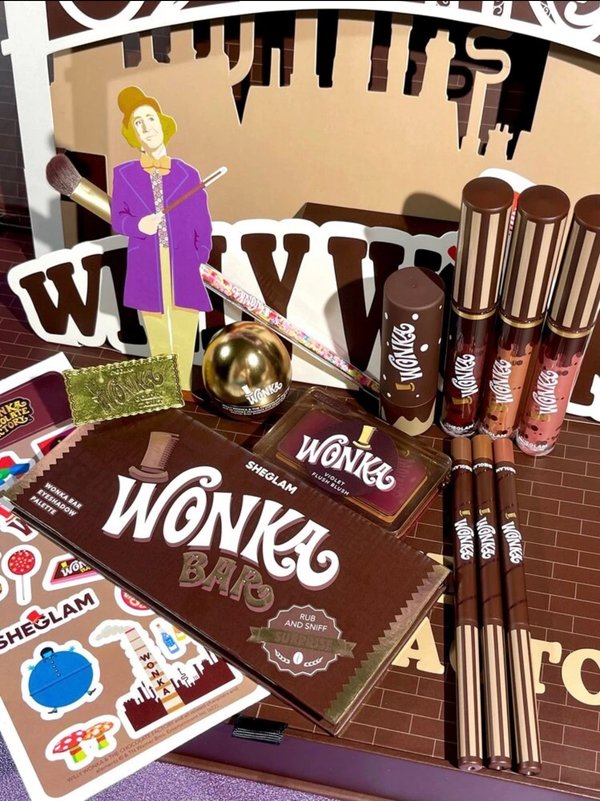 Set de Maquillaje Edición Especial SHEGLAM x Willy Wonka & The Chocolate Factory Collection Box (Colección Completa)