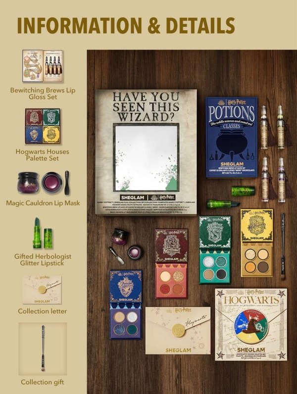 Set de Maquillaje Edición Especial Harry Potter™ x SHEGLAM - Colección Completa