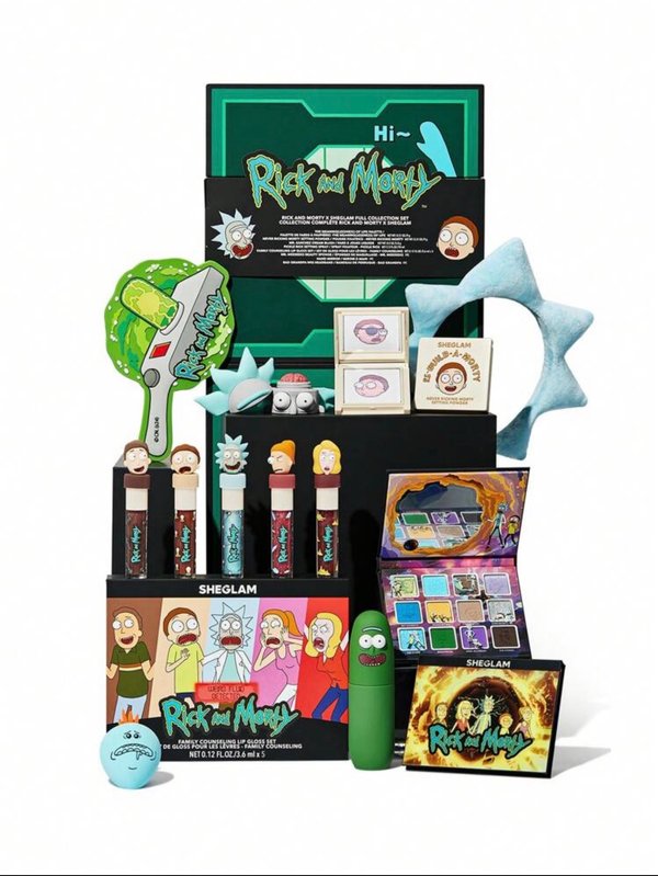 Set de Maquillaje Edición Especial SHEGLAM x Rick and Morty Full Collection Box (Colección Completa)