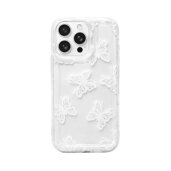 Case de Mariposas en blanco