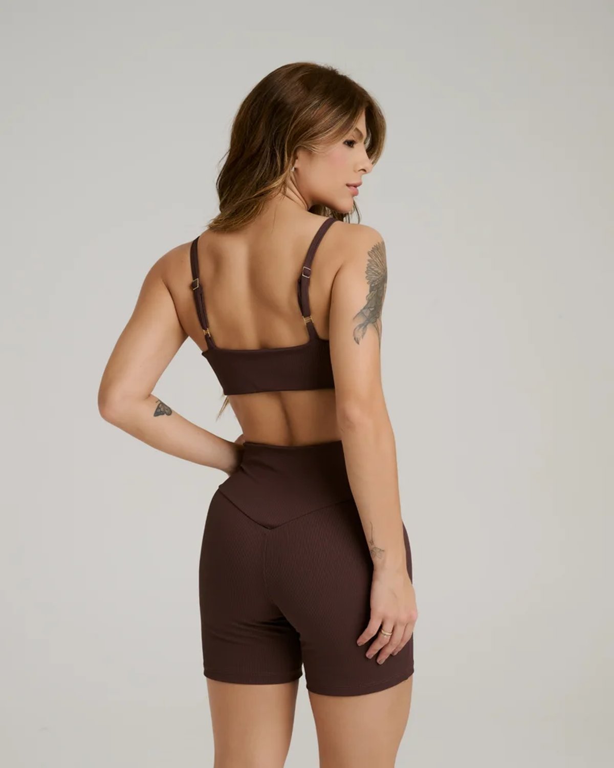 Conjunto short Canelado