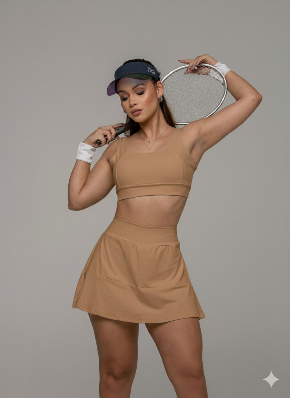 Conjunto short pollera