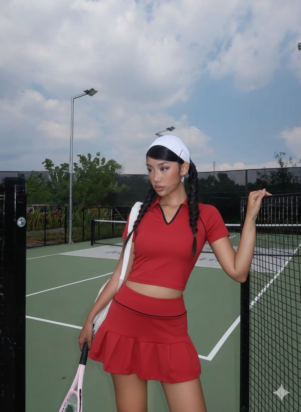 Conjunto short pollera Trenno