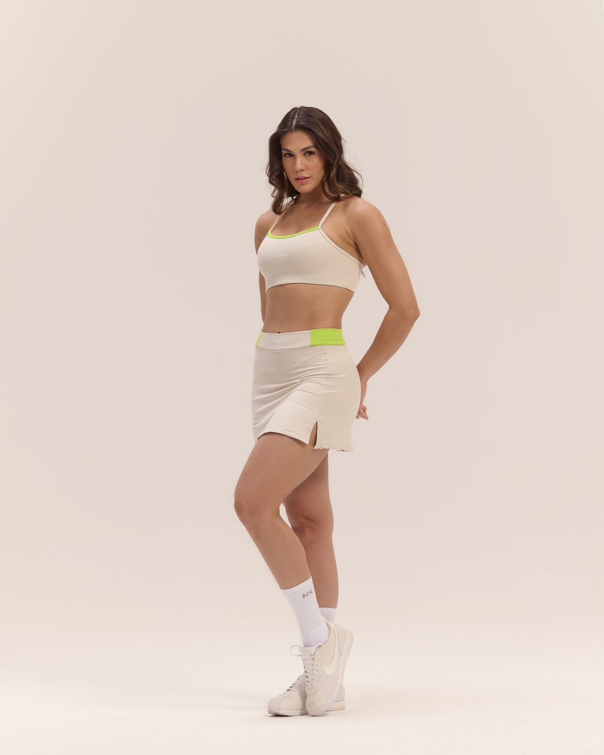 Conjunto short pollera