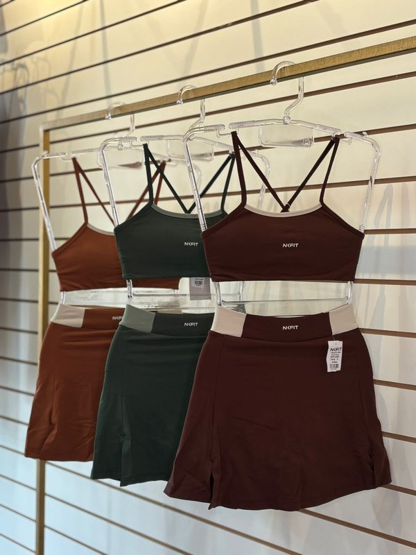 Conjunto short pollera