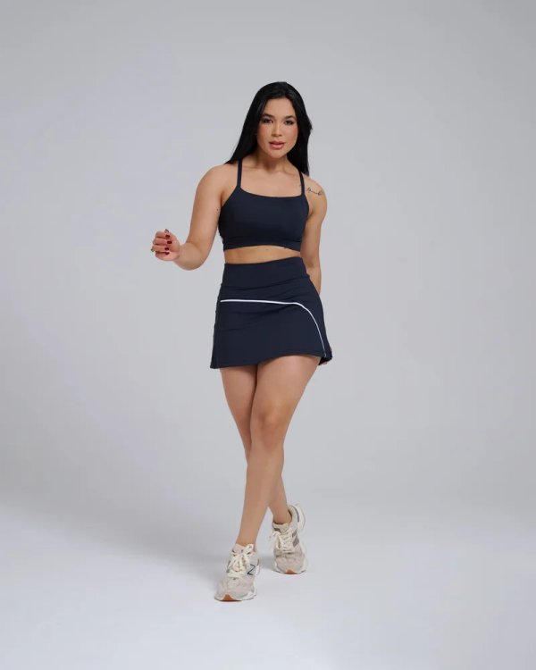 Conjunto short pollera