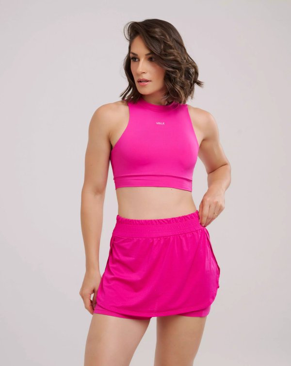 Conjunto short pollera