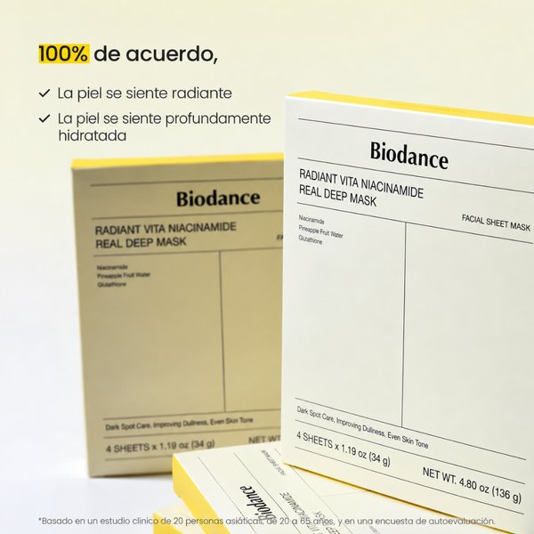 BIODANCE RADIANT VITA NIACINAMIDE REAL DEEP MASK 34g