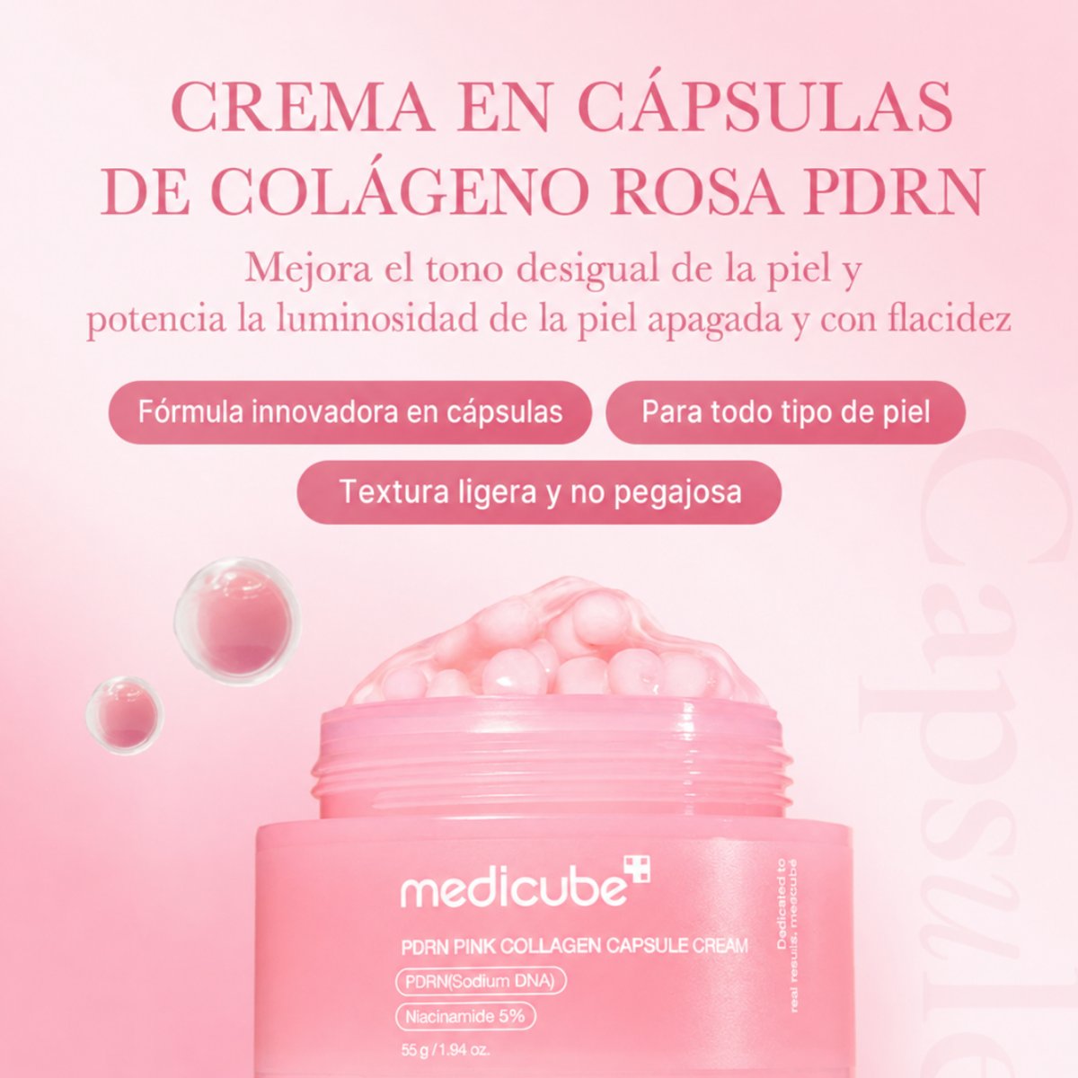 MEDICUBE PDRN PINK COLLAGEN CAPSULE CREAM 55G - 2