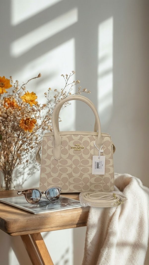Cartera mini tote con monograma-Coach
