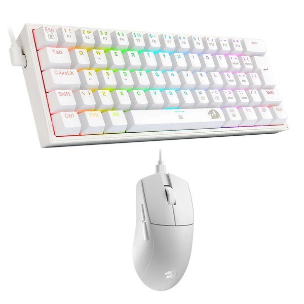 Teclado con mouse REDRAGON TECLADO FIZZ PRO K617, MOUSE KING M724