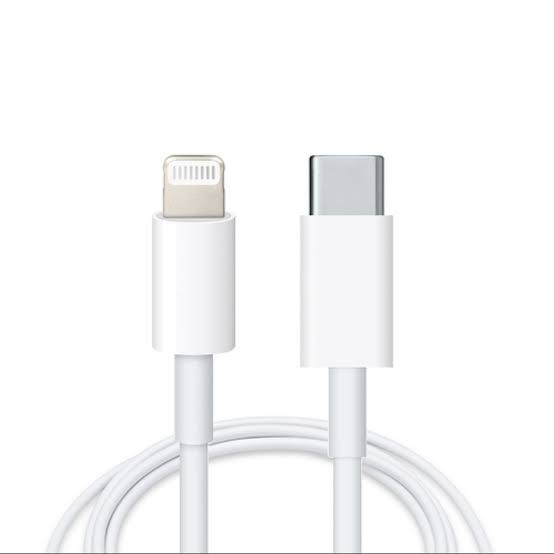 Cable USB-C a Lightning blanco