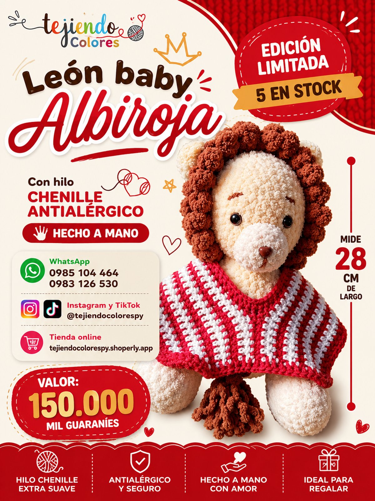 León baby Albiroja 