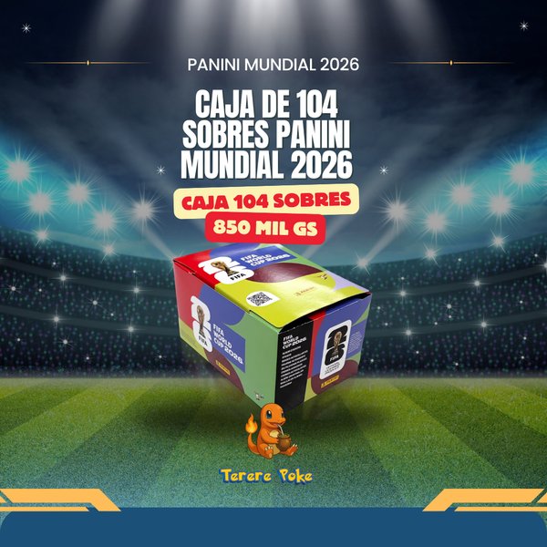 Panini Mundial 2026 - Caja de 104 sobres