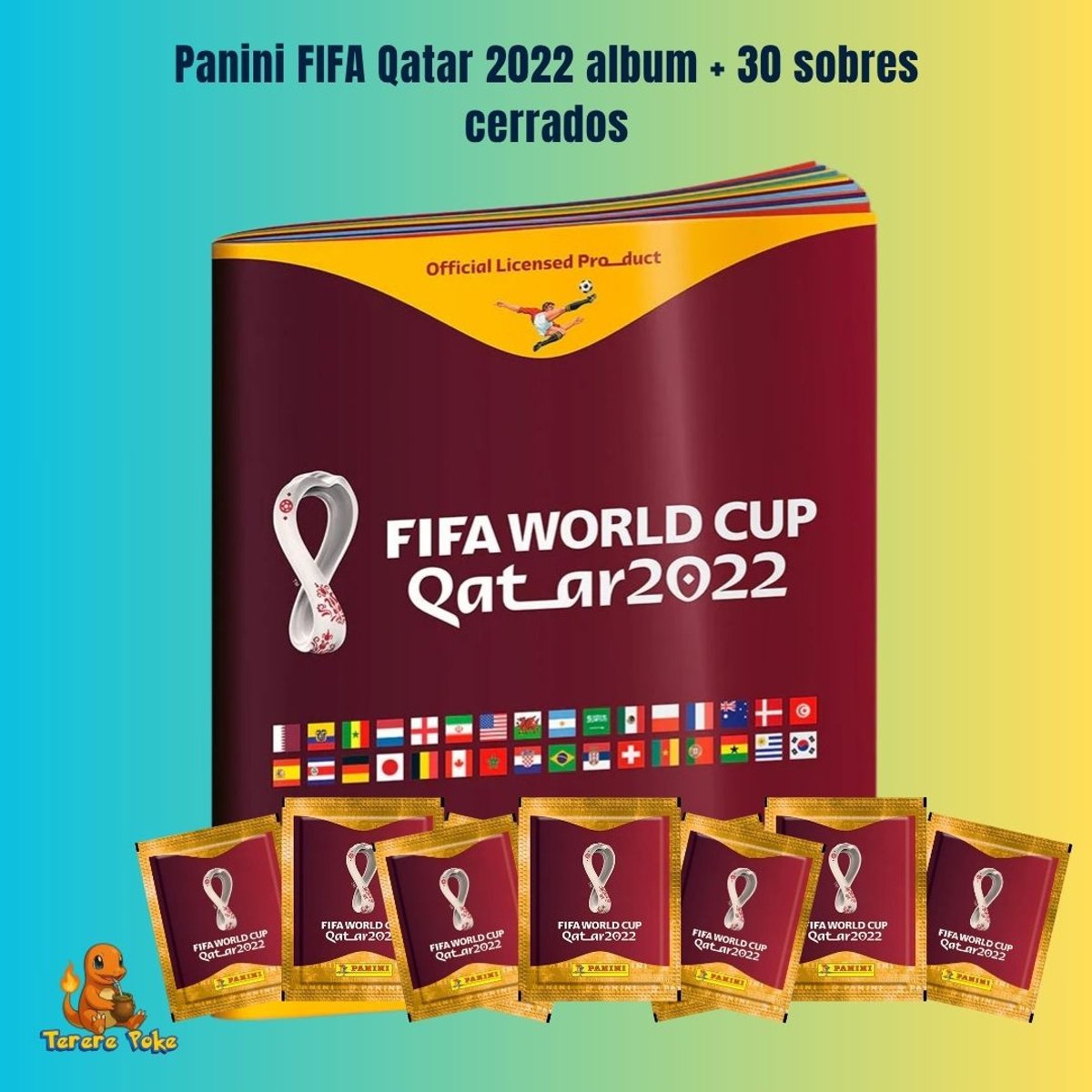 Panini FIFA Qatar 2022 album + 30 sobres cerrados