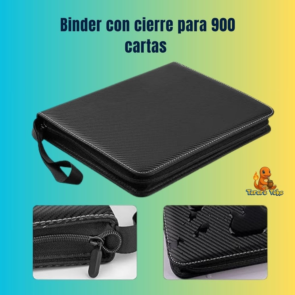 Binder con cierre para 900 cartas - 2