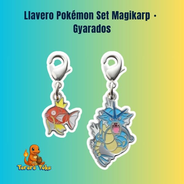 Llavero Pokémon Set Magikarp・Gyarados