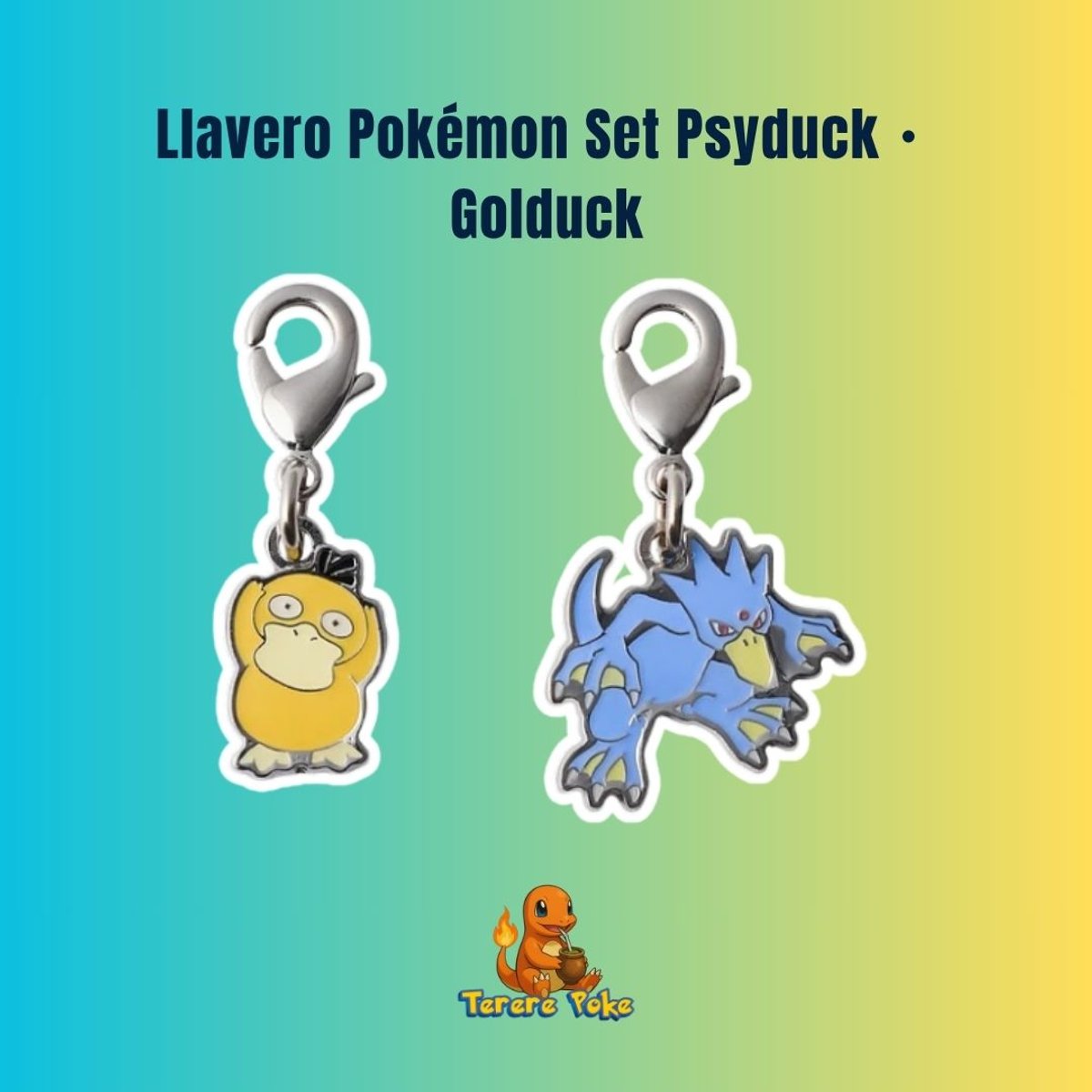 Llavero Pokémon Set Psyduck・Golduck