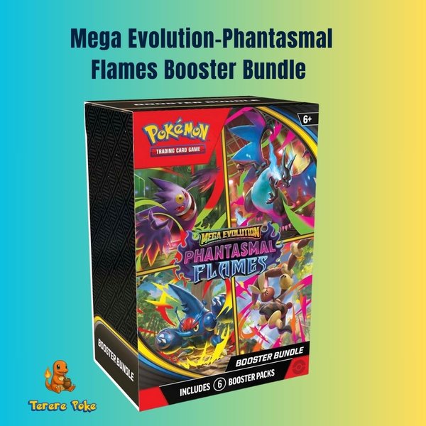 Pokémon TCG: Mega Evolution-Phantasmal Flames Booster Bundle (6 Packs)