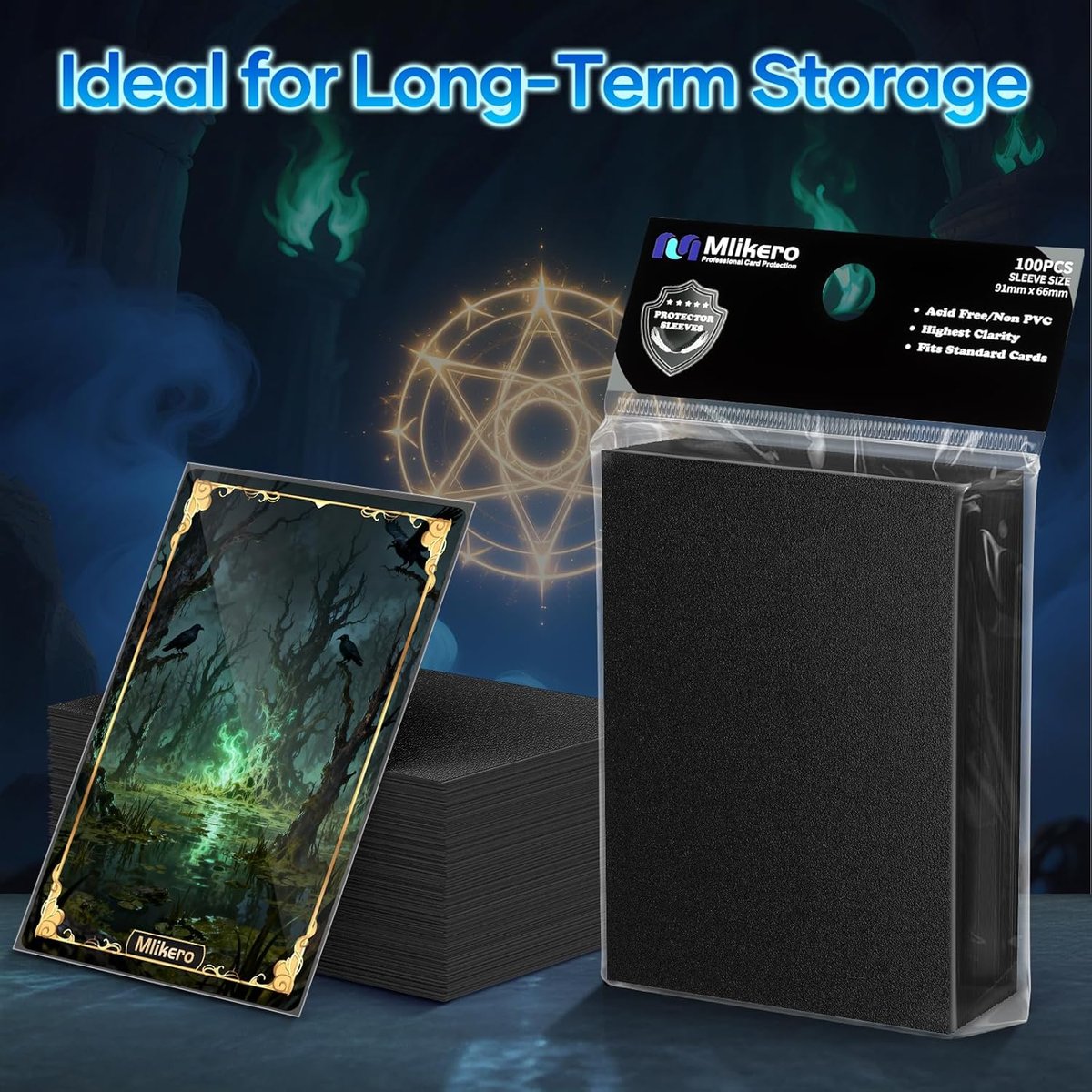 Black Card Sleeves - 3