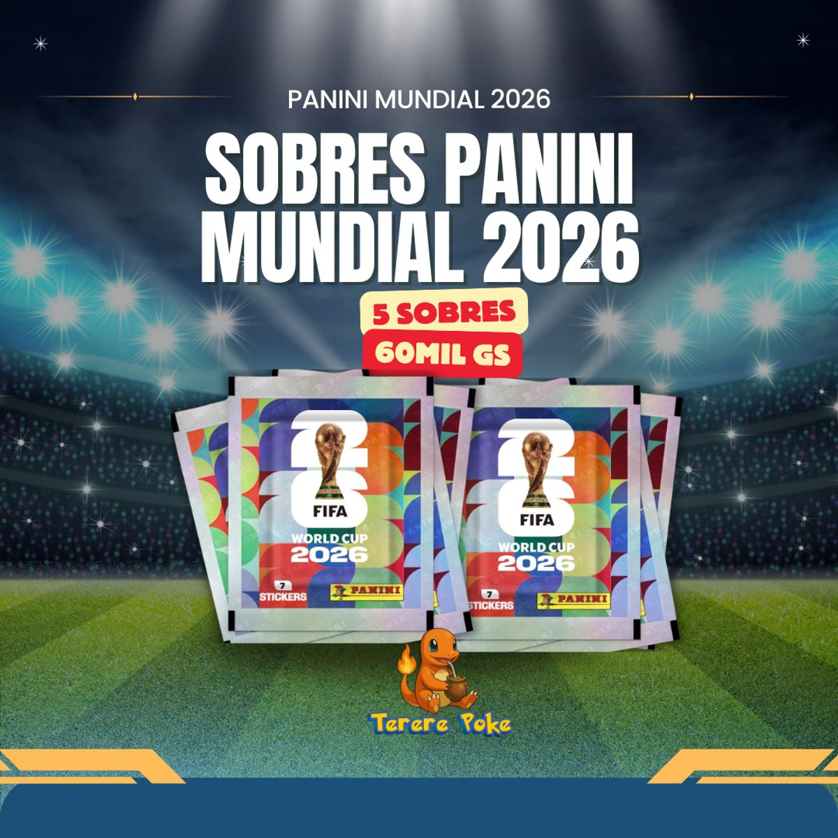 Panini Mundial 2026 - Sobres x5 