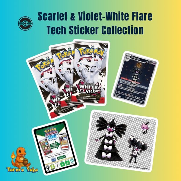 White Flare Tech Sticker Collection