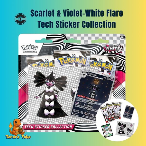 White Flare Tech Sticker Collection