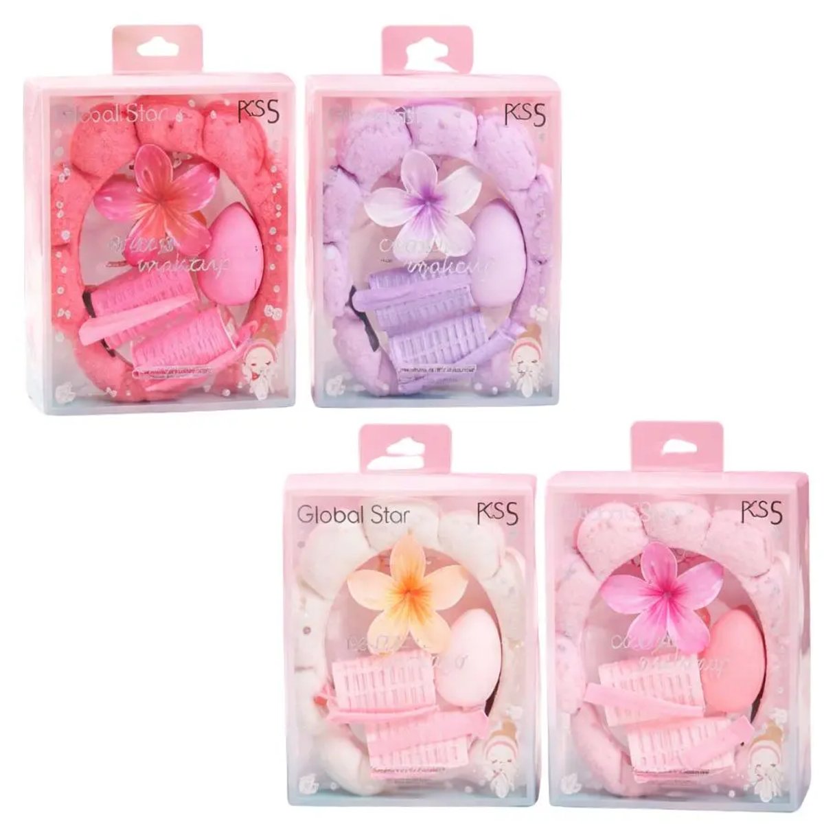 SET DE SKIN CARE Y MAQUILLAJE 5 PIEZAS -GLOBAL STAR 6973578919293 - 2