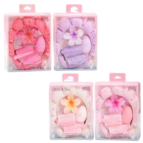 SET DE SKIN CARE Y MAQUILLAJE 5 PIEZAS -GLOBAL STAR 6973578919293