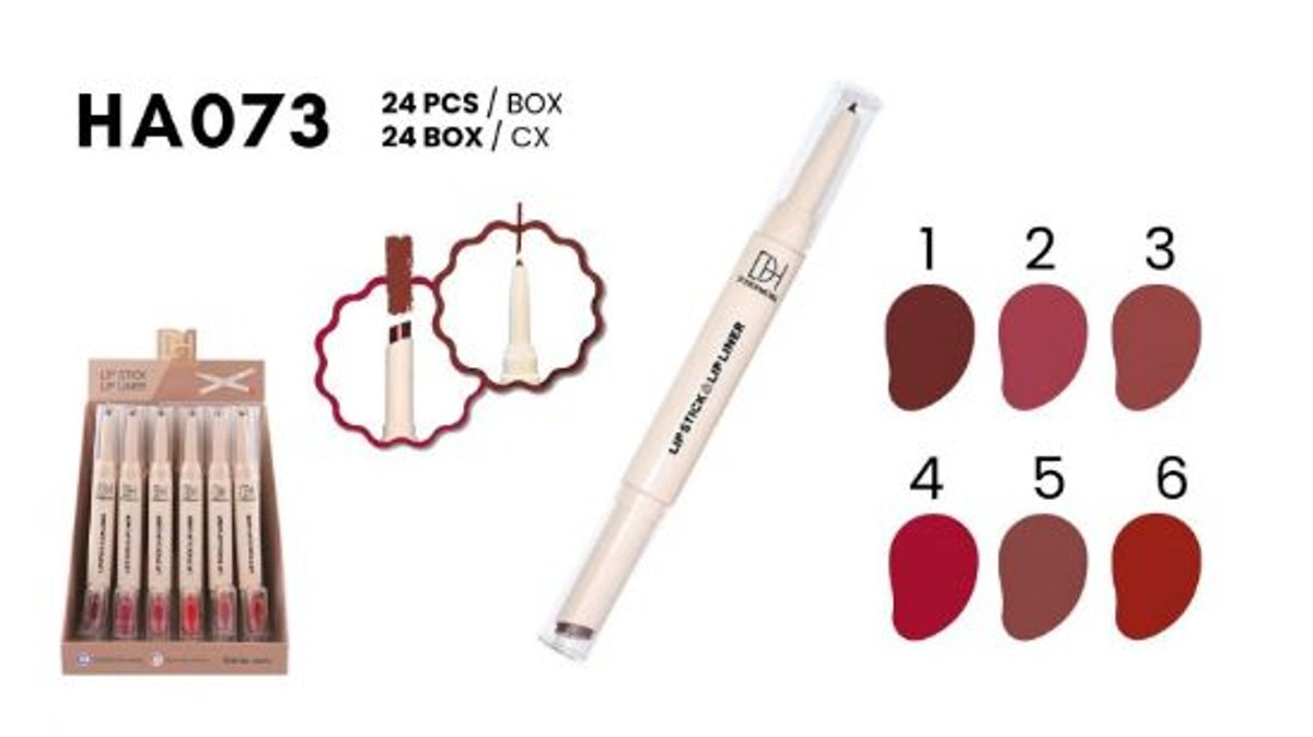 LABIAL DUO LIP STICK -LIP LINER -D'HERMOSA 7842383011982