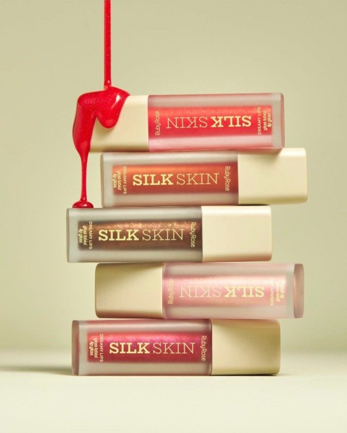 Dreamy lips Silk skin gloss -Ruby Rose